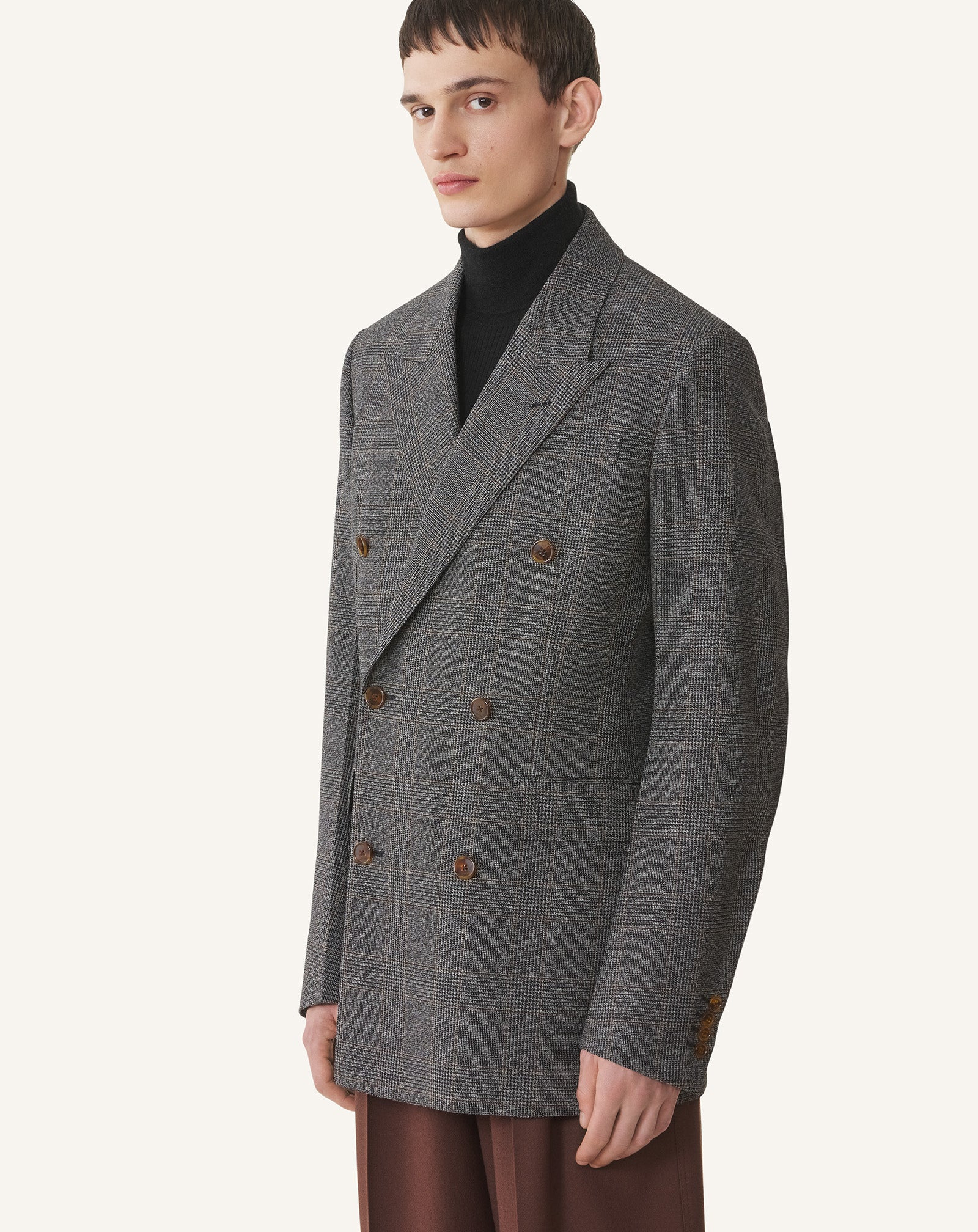 FITTED DOUBLE-BREASTED JACKET - 3