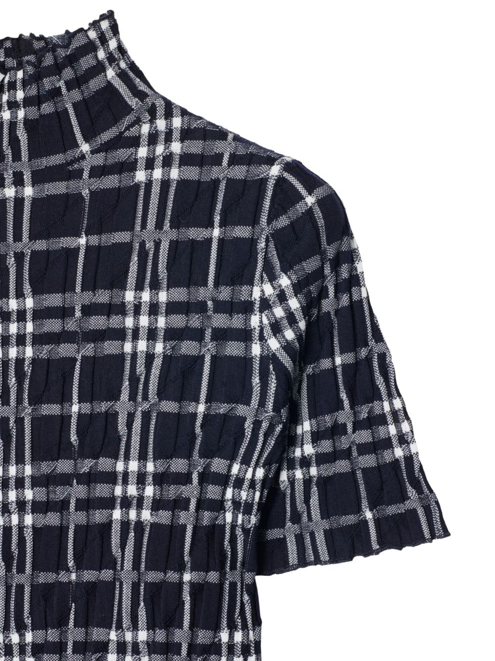 check-print dress - 5