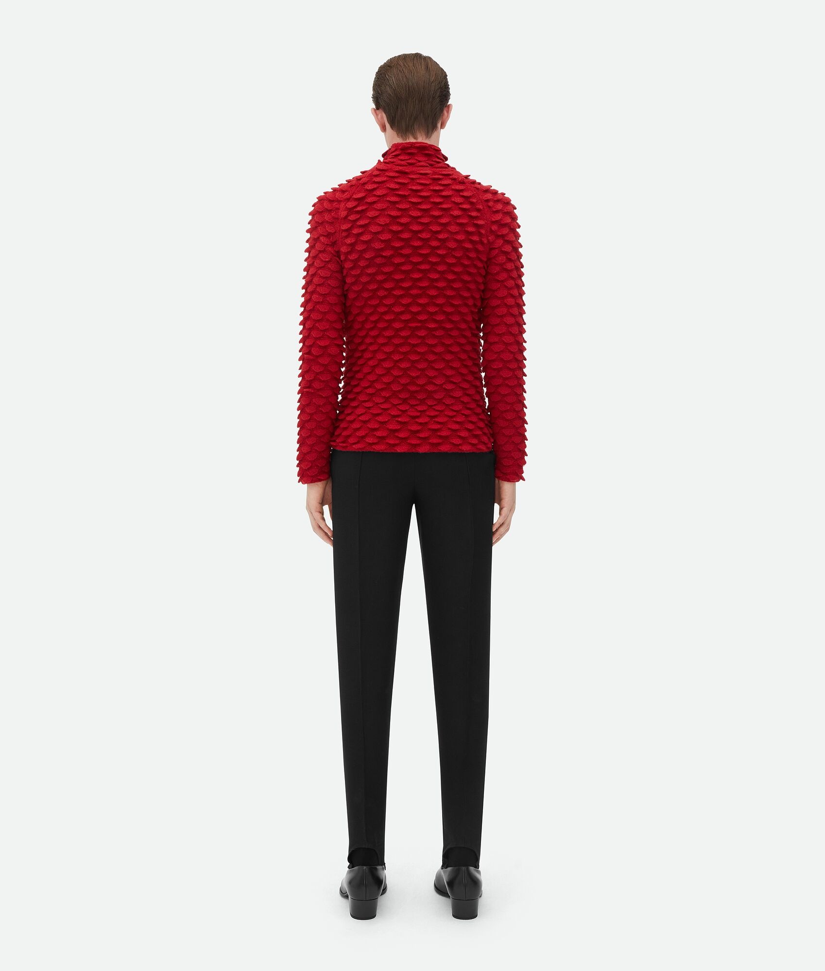 Fish Scale Wool Sweater - 3