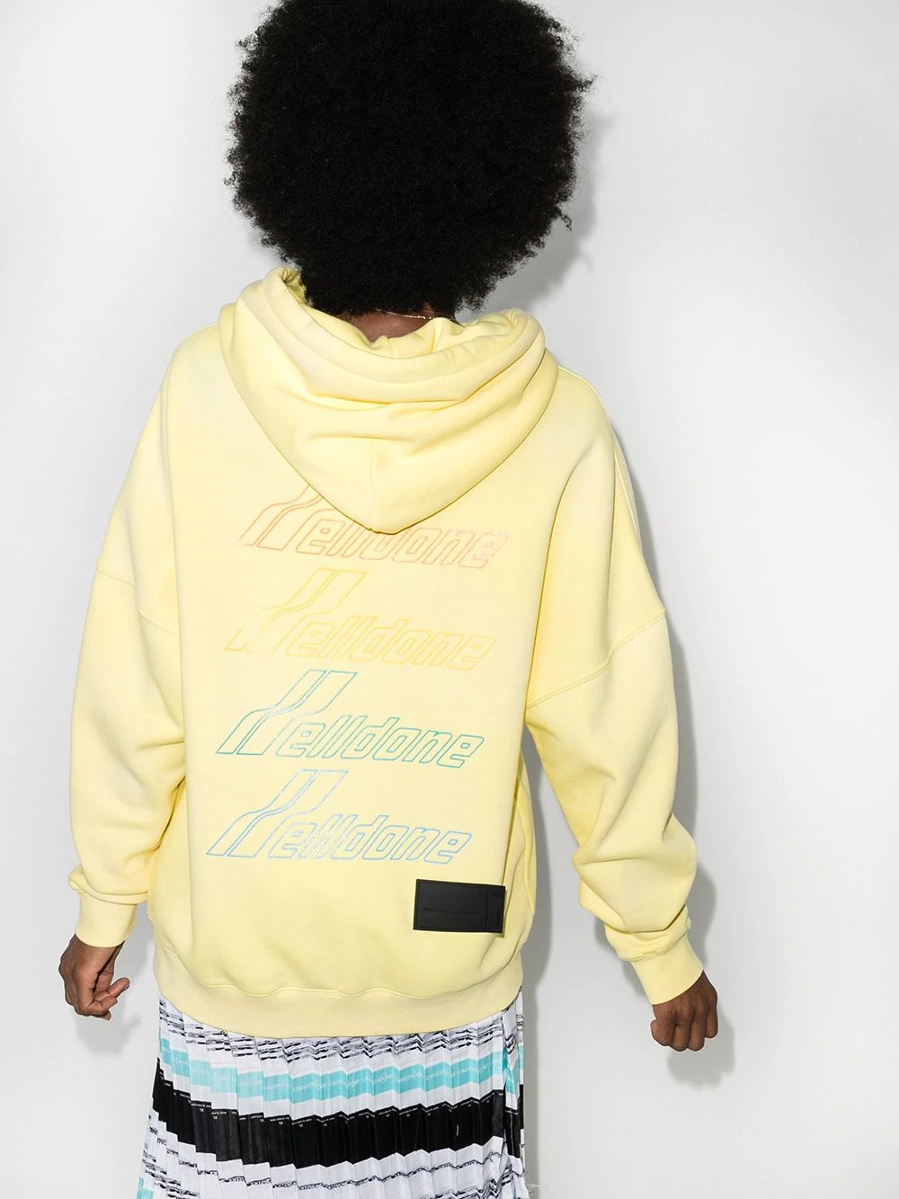 bleached logo hoodie - 3