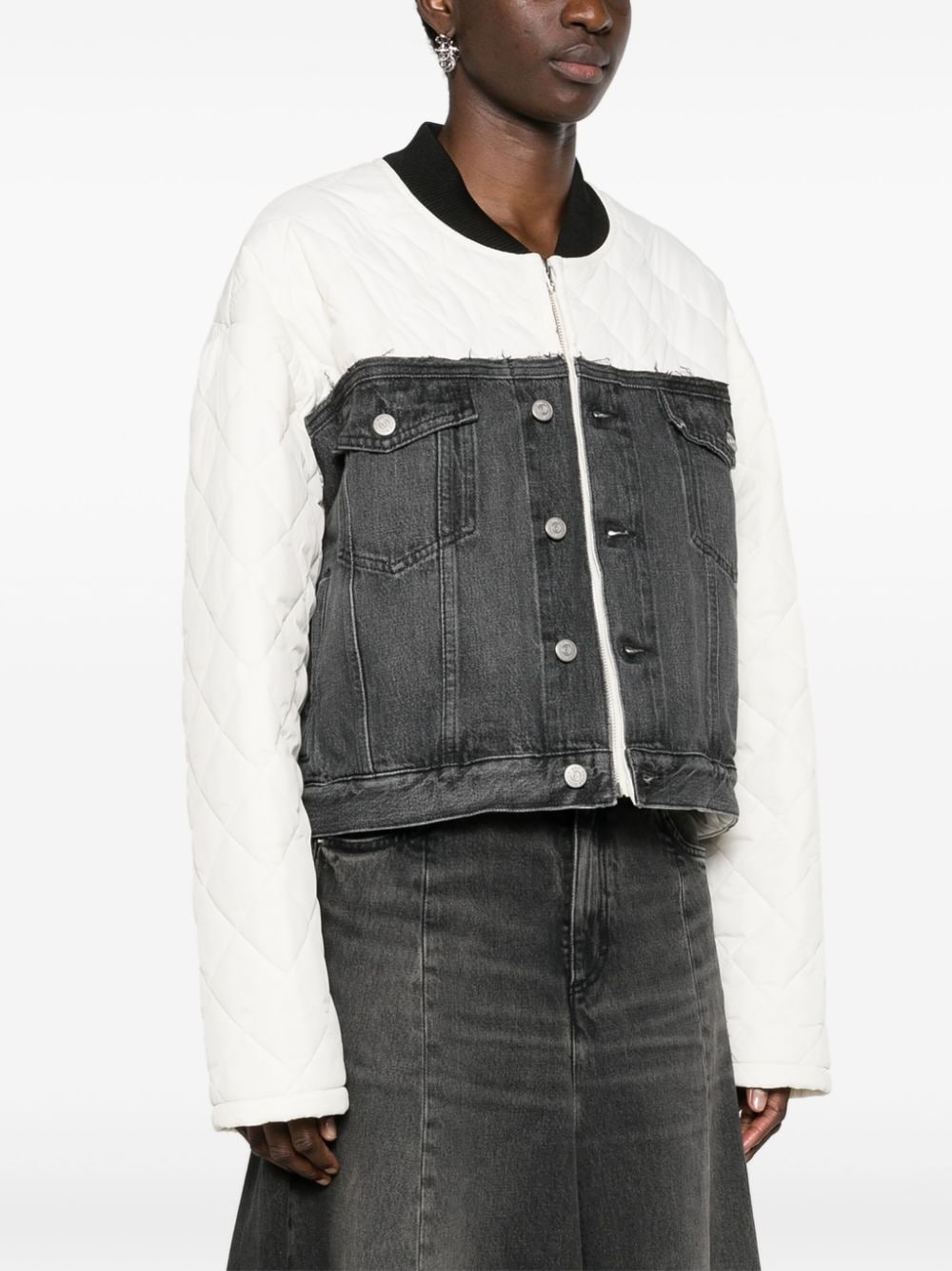 panelled bomber jacket - 3