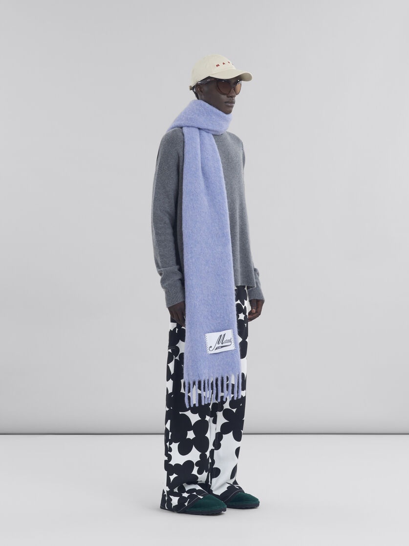COTTON CARGO PANTS WITH BLACK AND WHITE DILLIES PRINT - 5