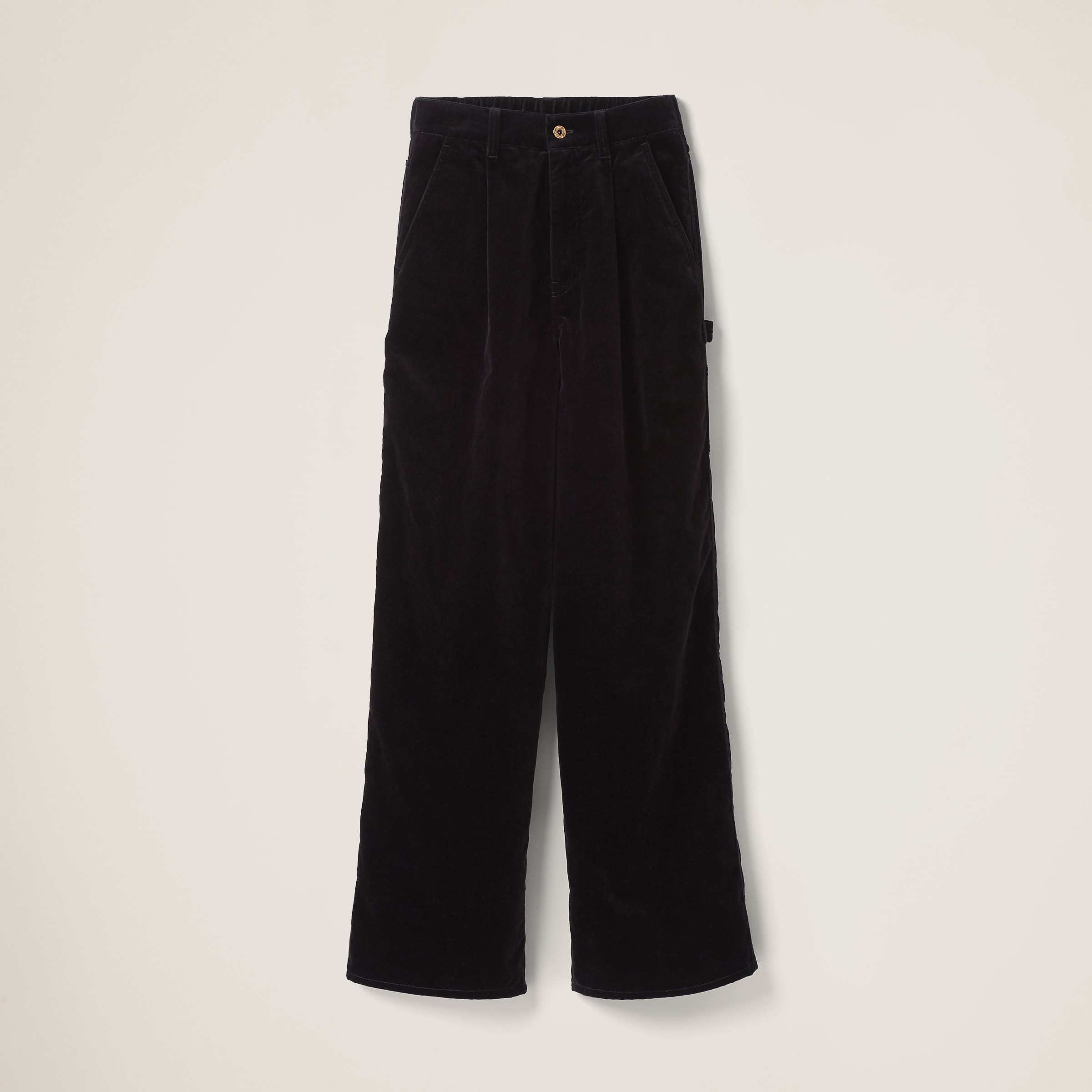 Washed velvet pants - 1