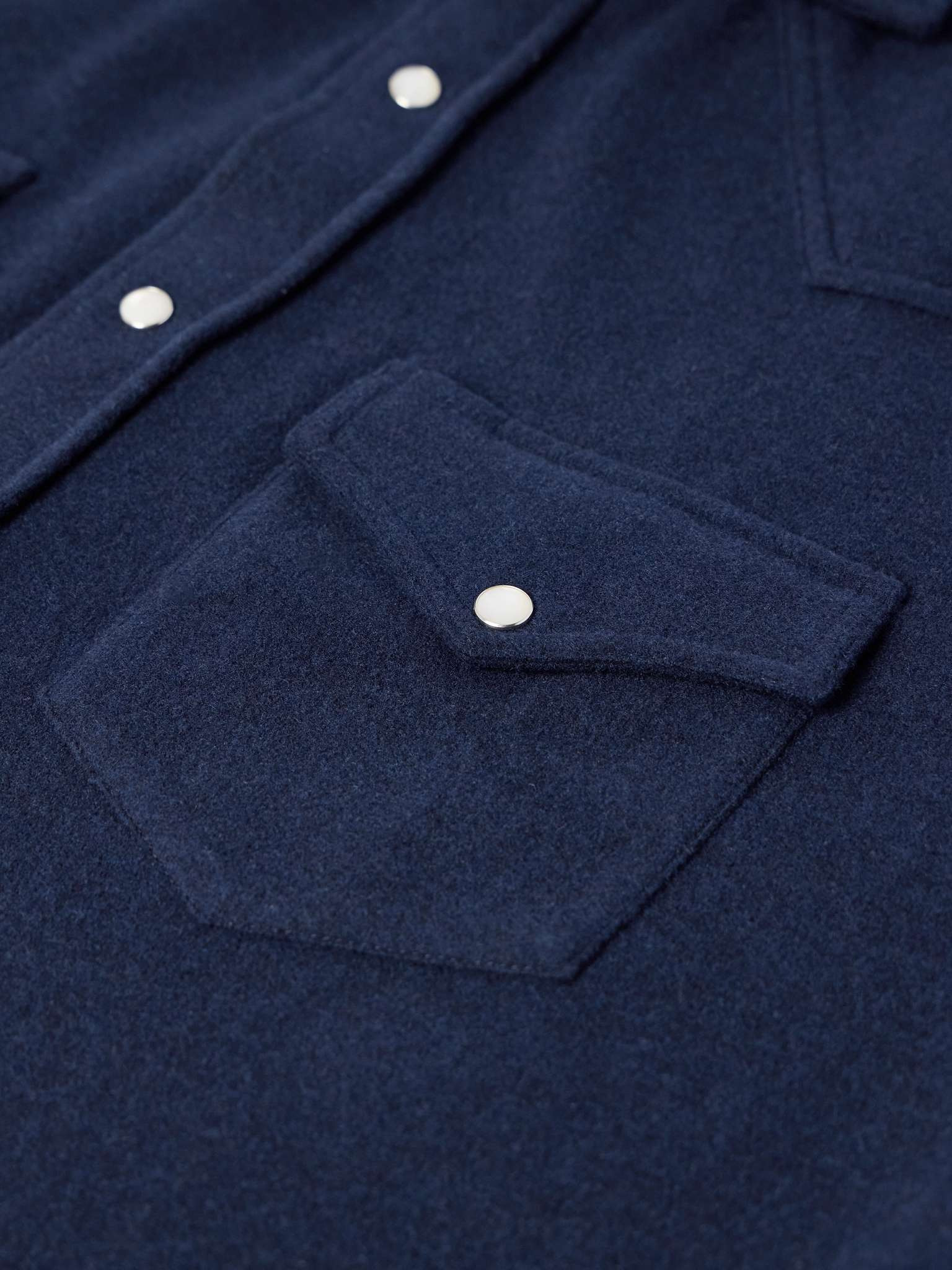 Cashmere-Blend Western Shirt - 6