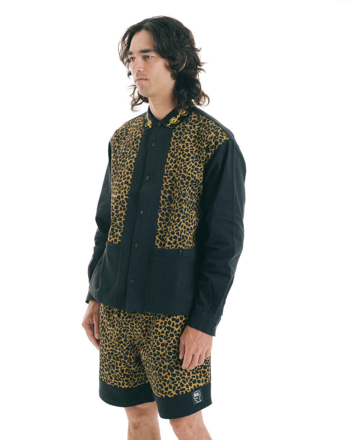 Cheetah Cabana Shirt - Leopard / Black - 5