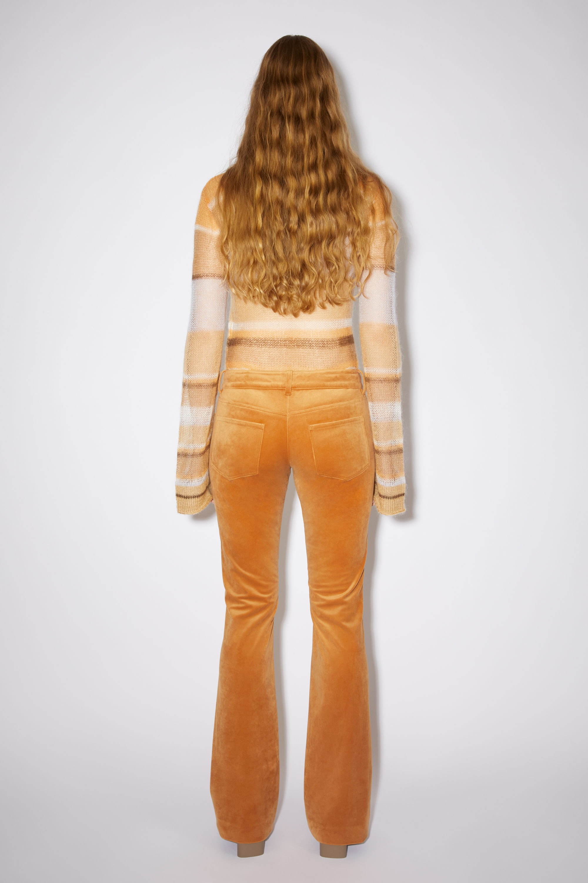 Velvet trousers - Honey yellow - 3