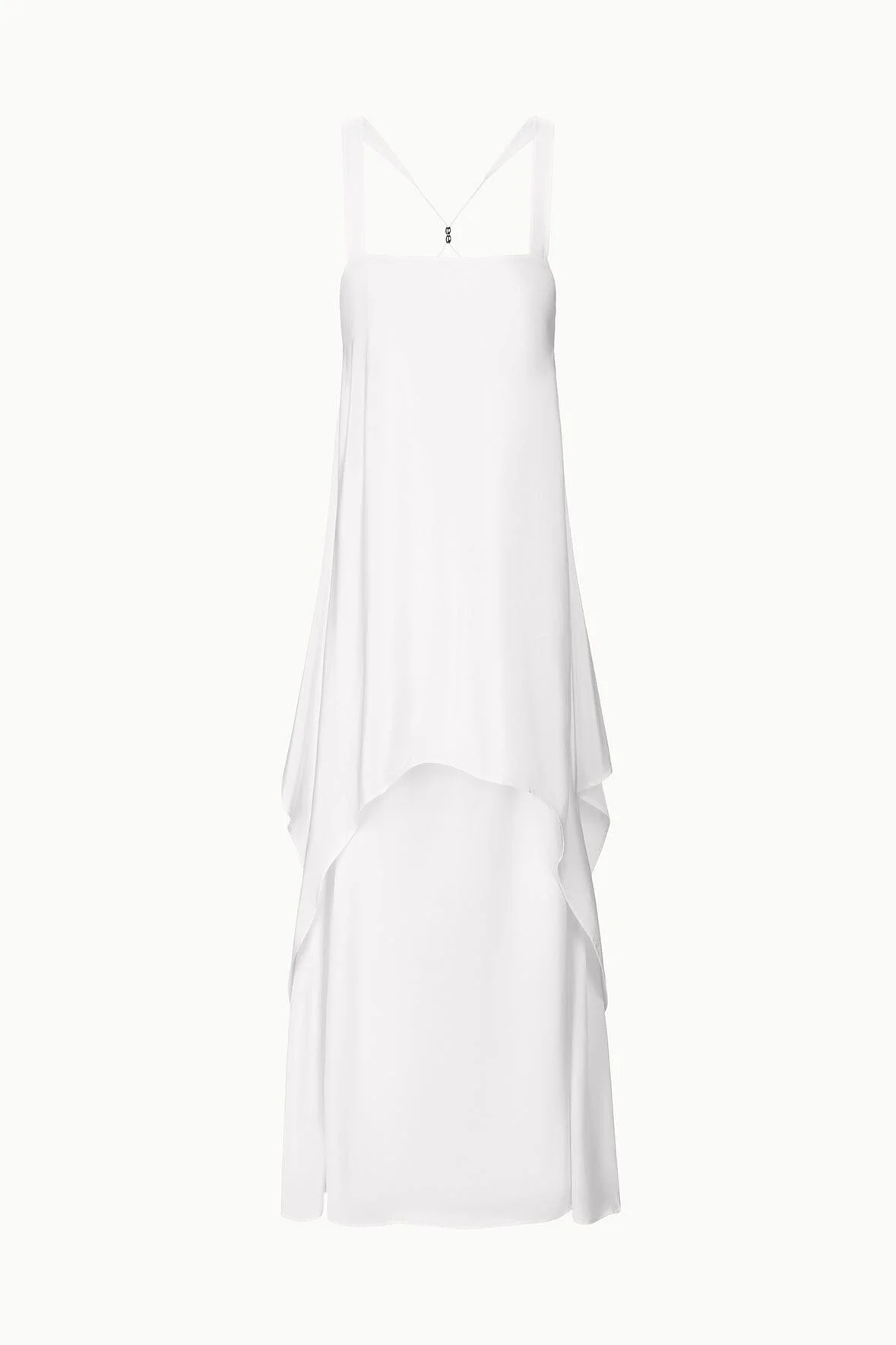 STAUD KIRA SILK DRESS IVORY - 1