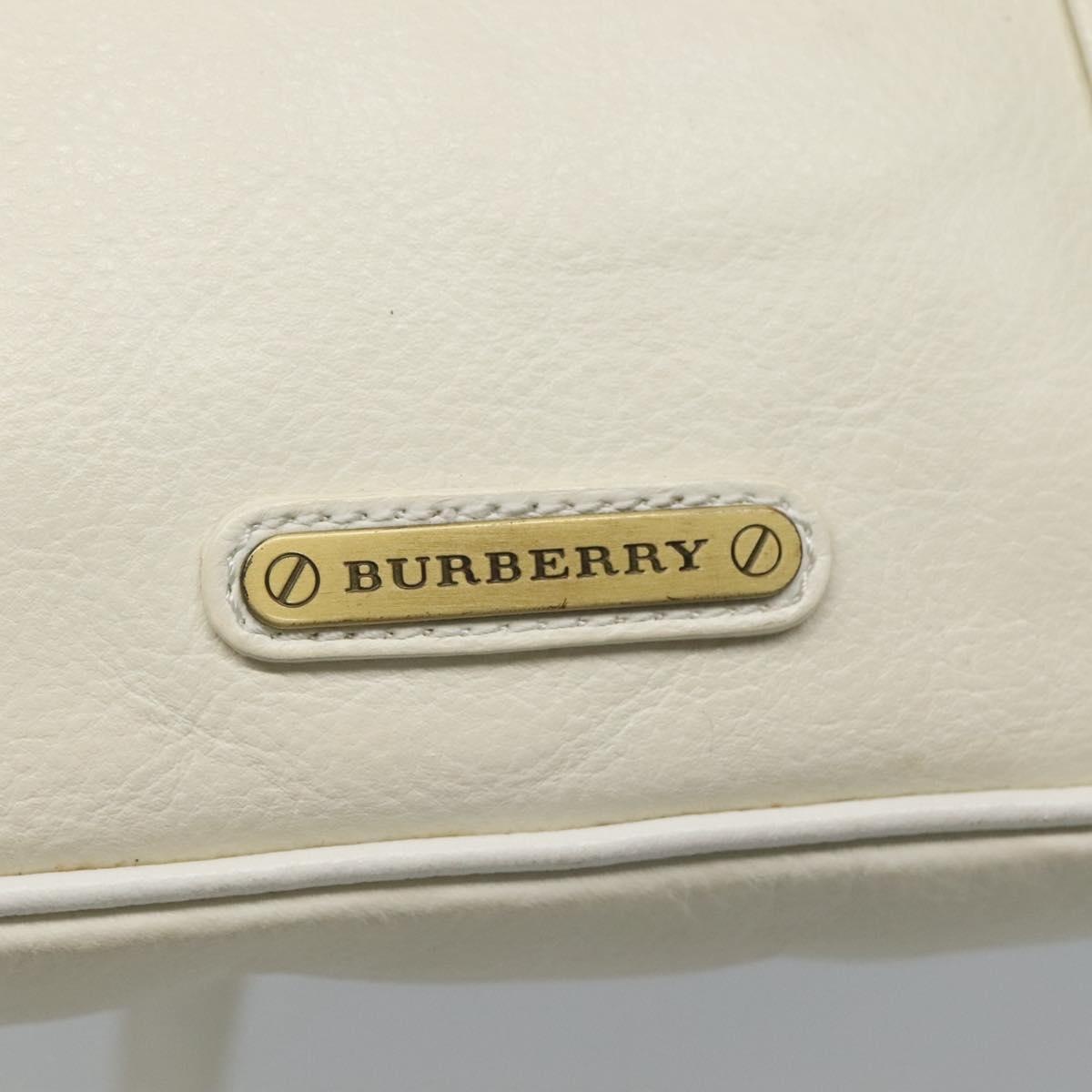 Burberry Shoulder Bag Leather White - 14
