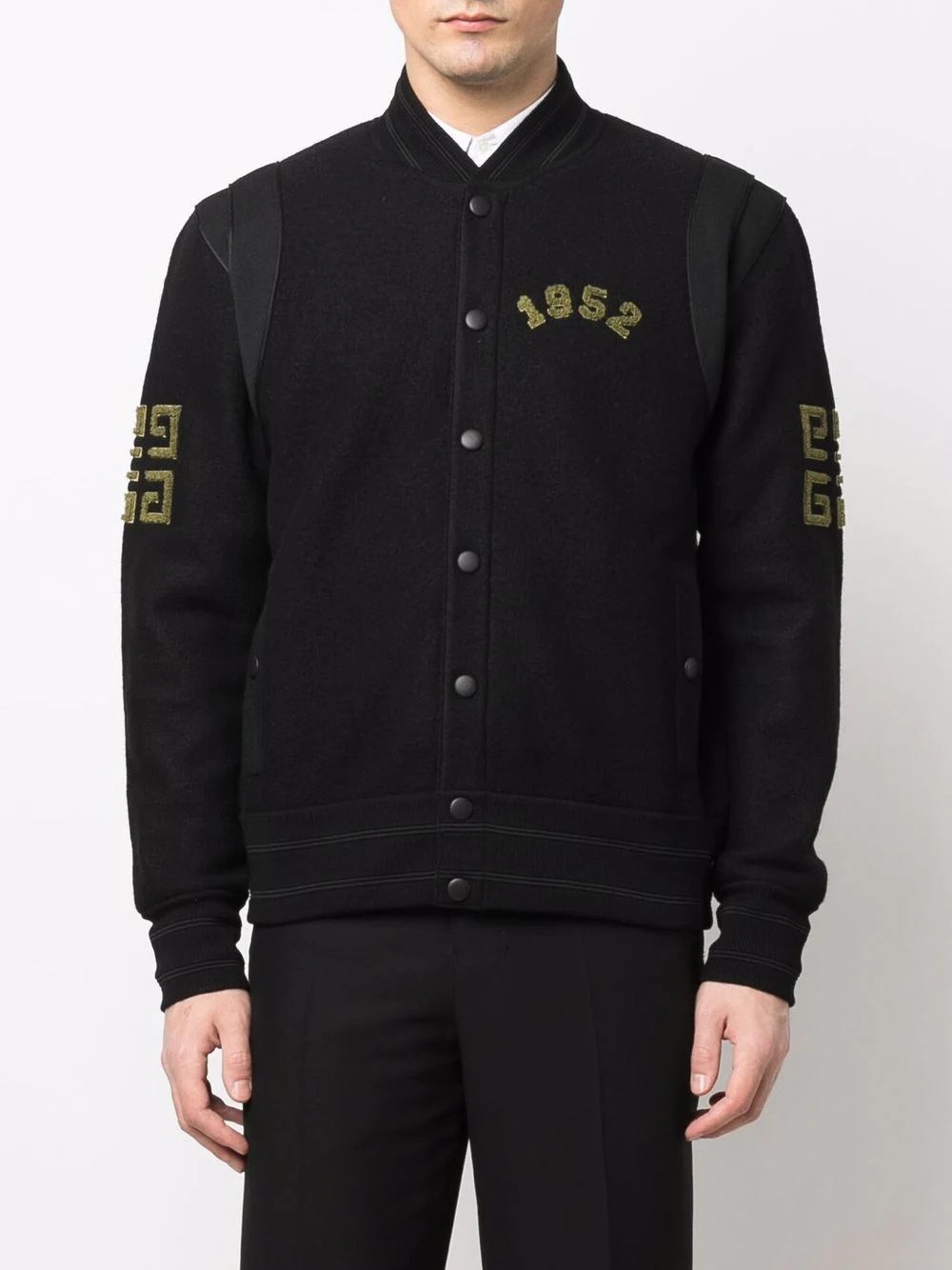 4G logo wool bomber jacket - 3