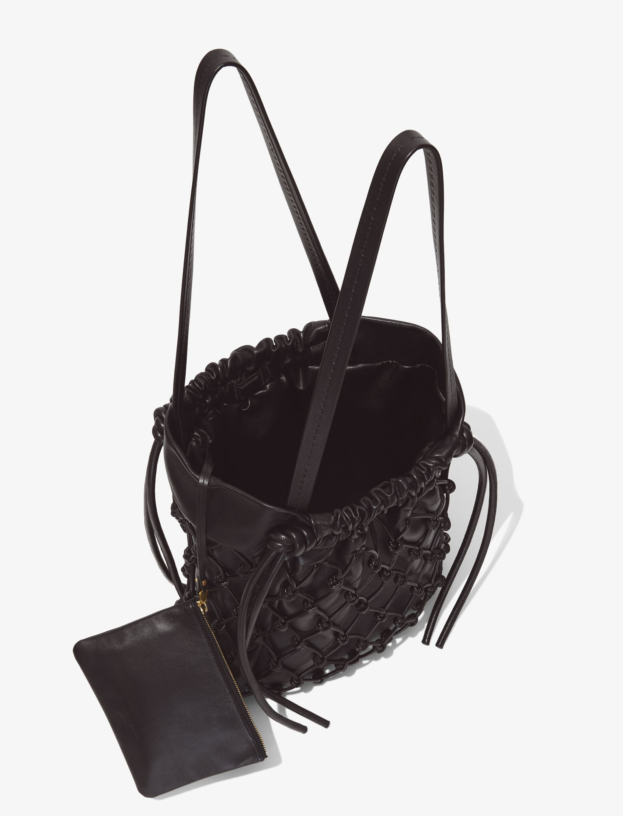 Macrame Drawstring Tote - 5