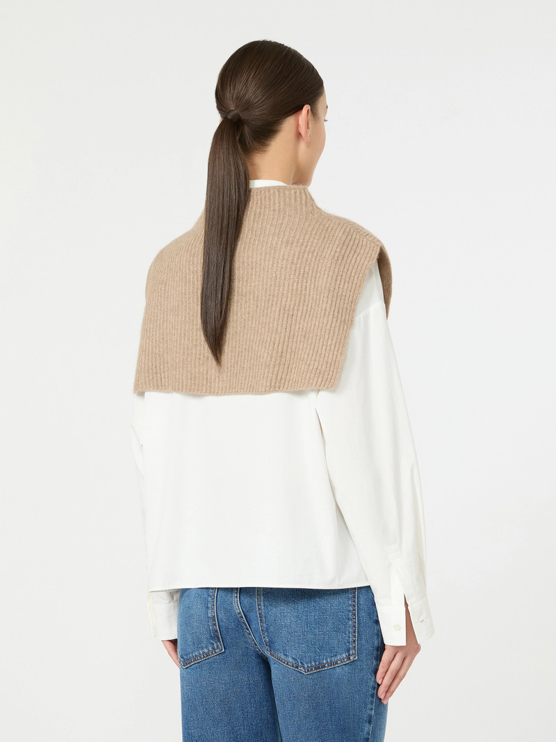 PIROGA Cashmere knit collar - BEIGE SHADED 3