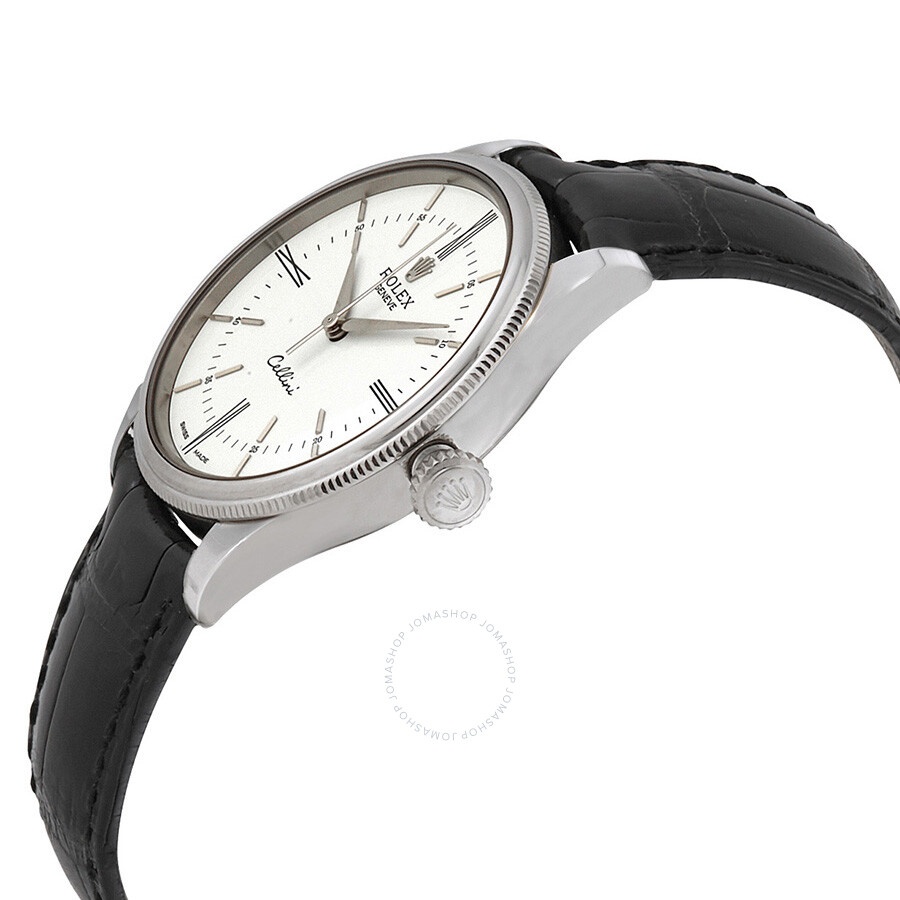 Rolex Cellini Time White Dial Automatic Men's 18 Carat White Gold Watch 50509WSL - 2