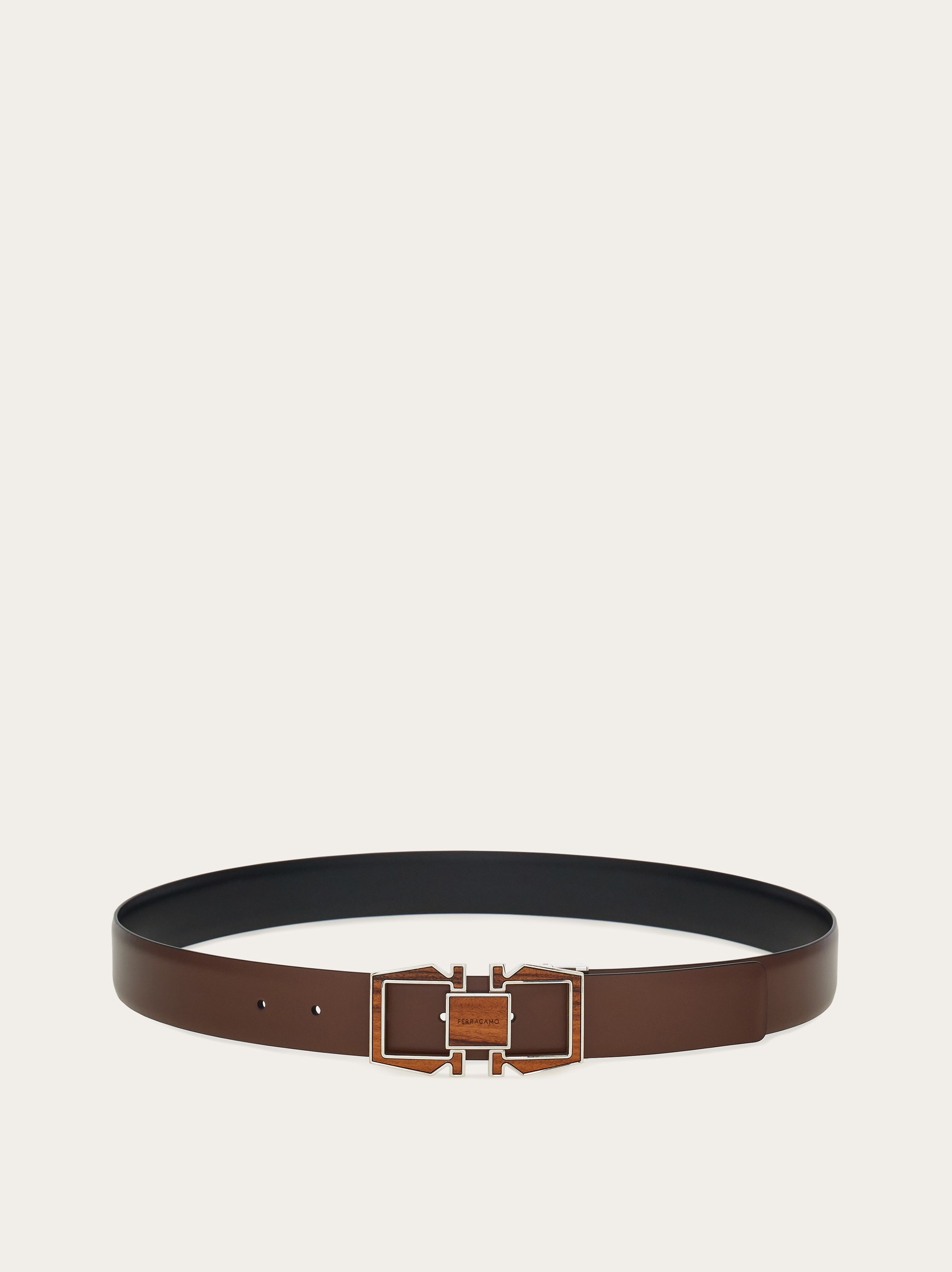 Reversible and adjustable Gancini belt - 3