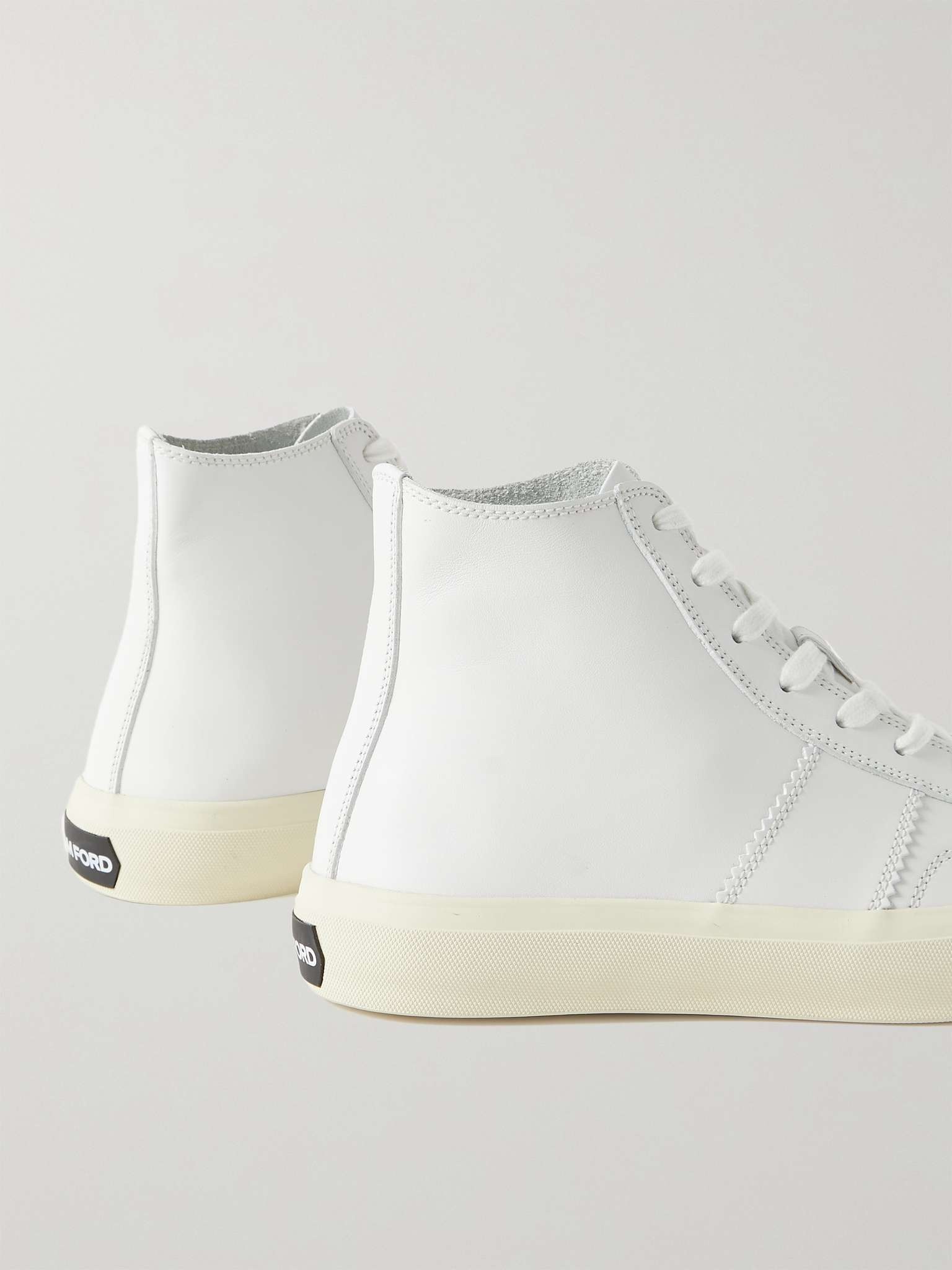 Cambridge Leather High-Top Sneakers - 5