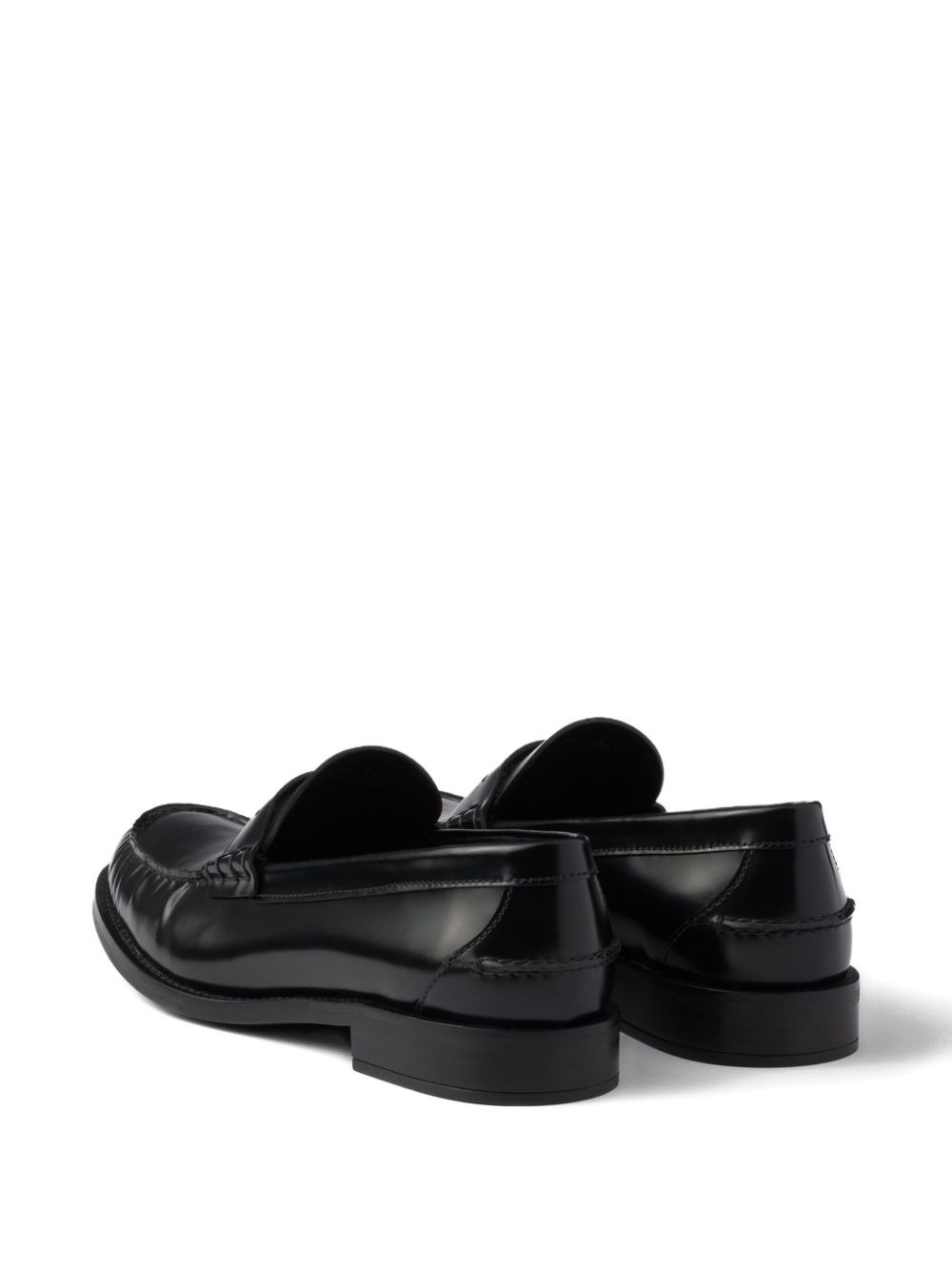 20mm brushed-leather band loafers - 3
