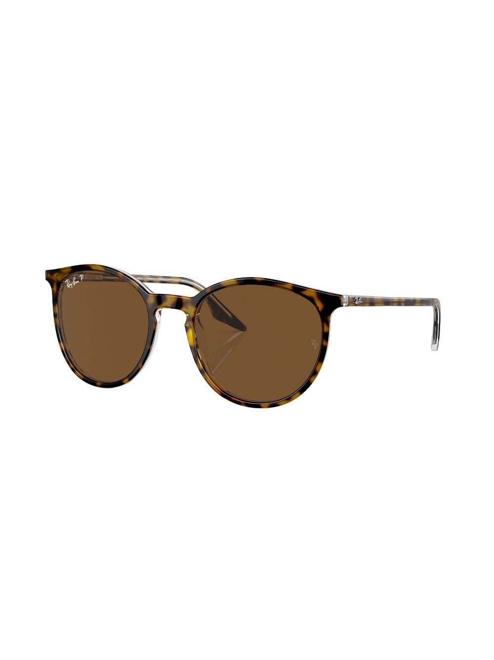 logo-print round-frame sunglasses - 2