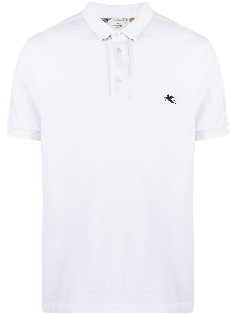 embroidered logo polo shirt - 1