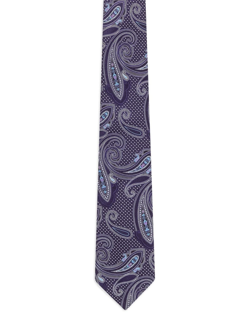 Etro printed silk tie outlook