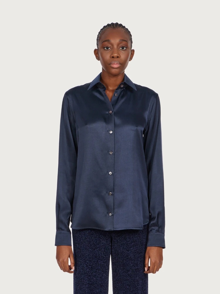 SILK SATIN SHIRT - 2