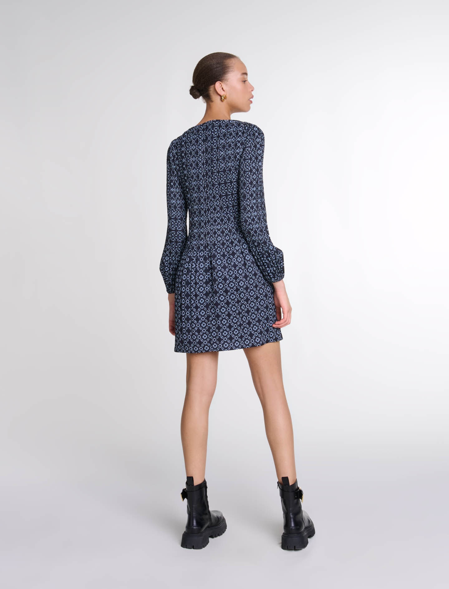 Short Clover motif dress - 4