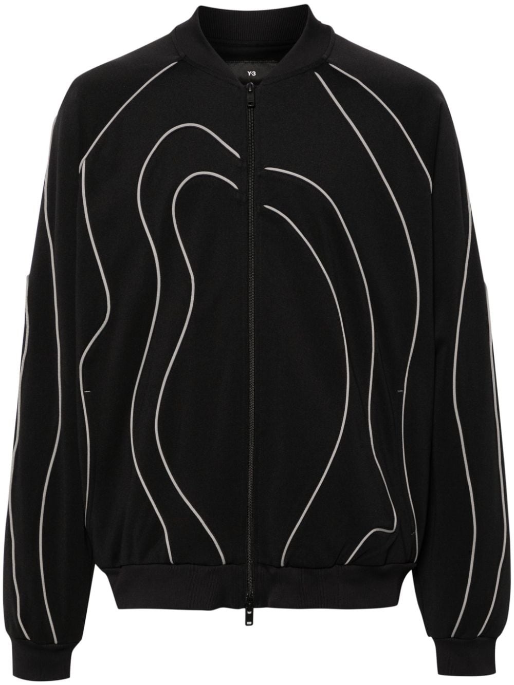 appliquÃ©-detail zip-up sweatshirt - 1