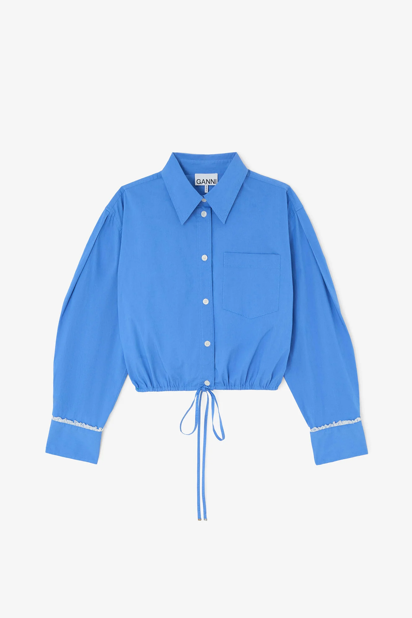 SHIRT IN BLUE COTTON - 1