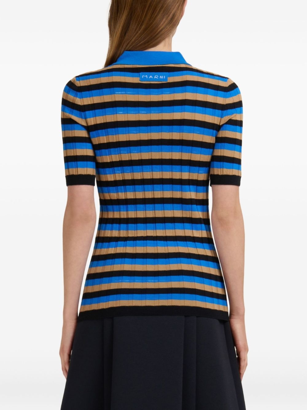 striped polo top - 4