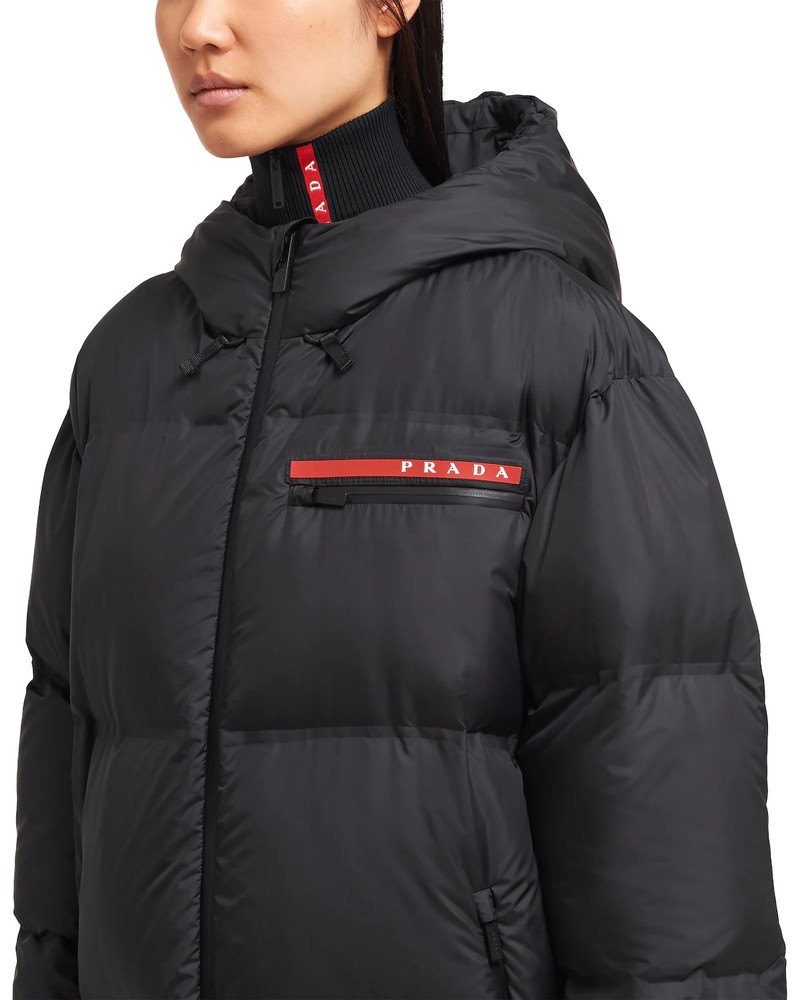 Light Polyester hooded puffer coat 5