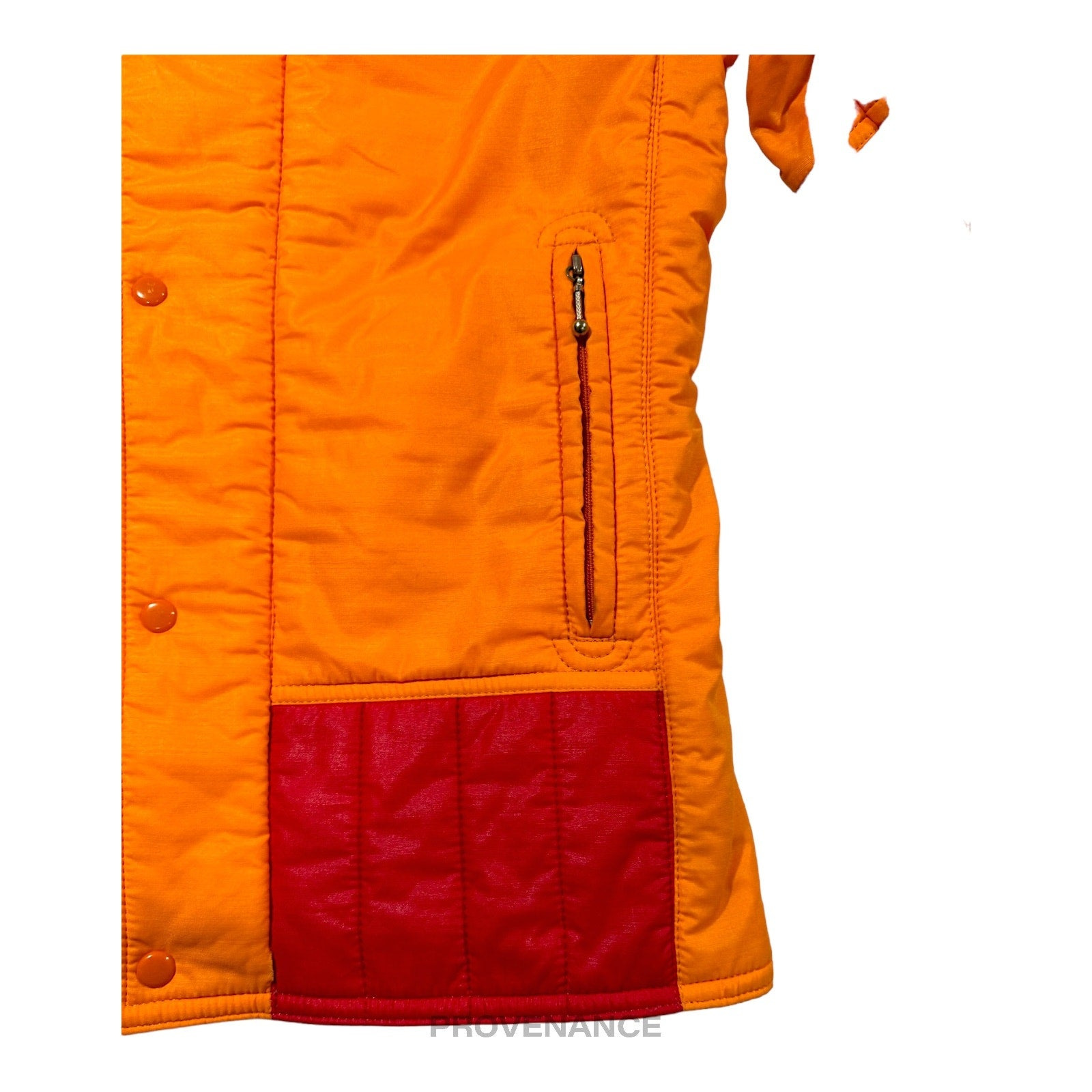 Moncler Light Ski Jacket Coat - Orange/Red - 10