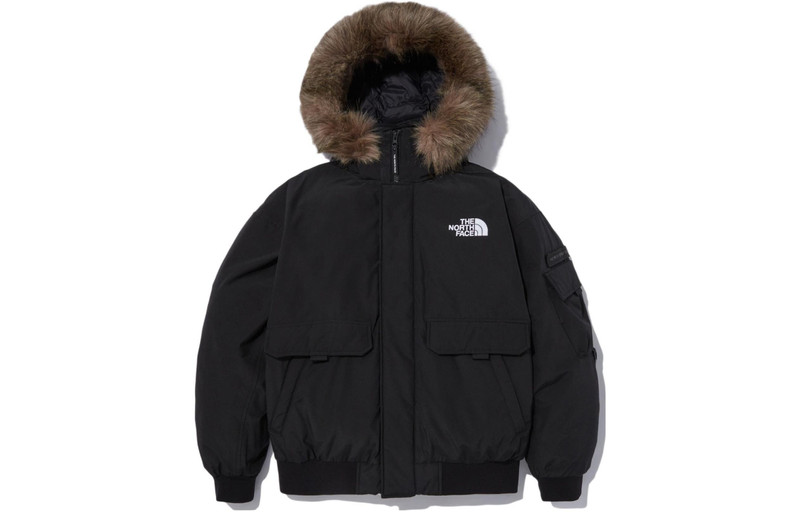 The North Face THE NORTH FACE Logo Polar Air Down Bomber Jacket 'Black' NJ1DN86A outlook