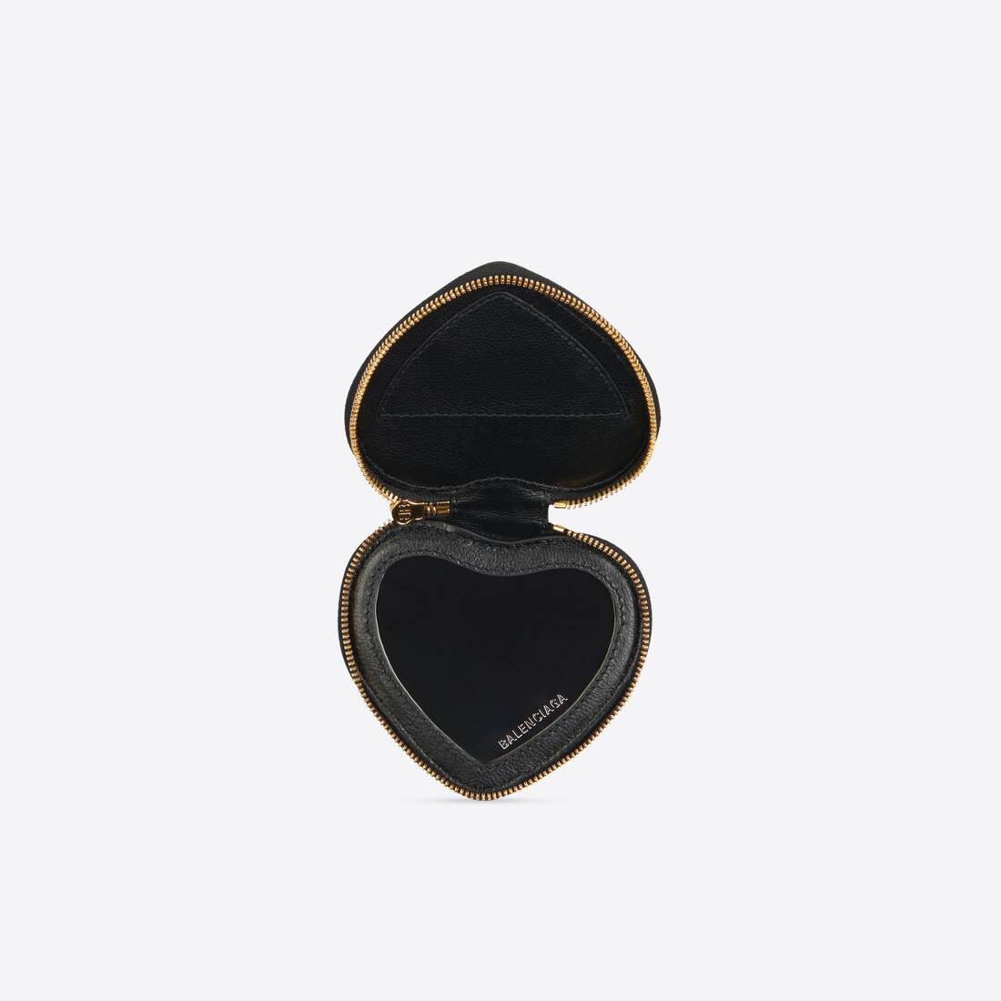 Women's Cash Heart Mirror Case in Black - 3