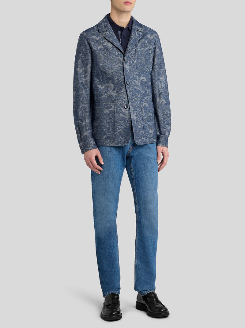 Etro COTTON JACQUARD SHIRT JACKET outlook