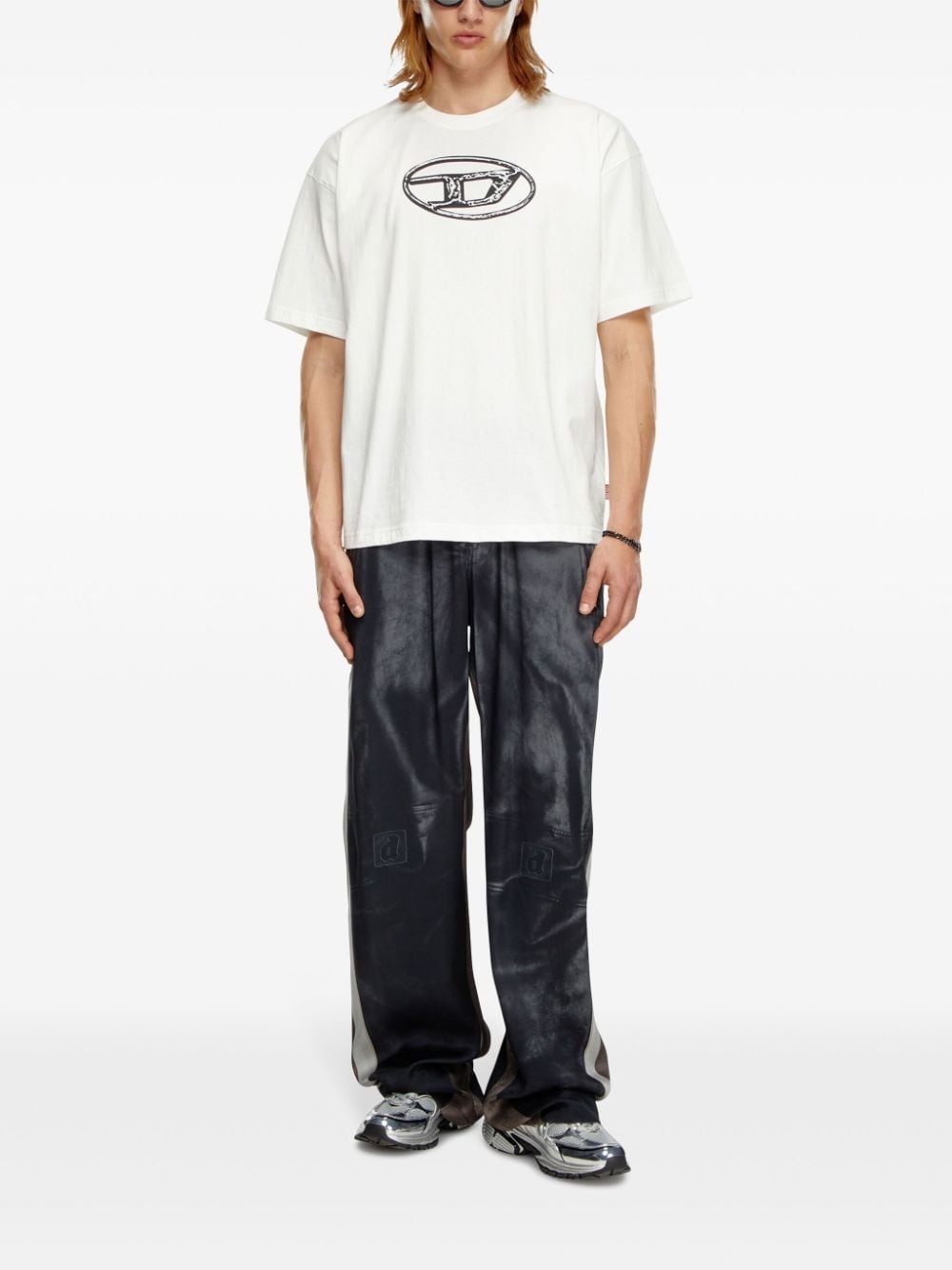 logo-print cotton T-shirt - 2