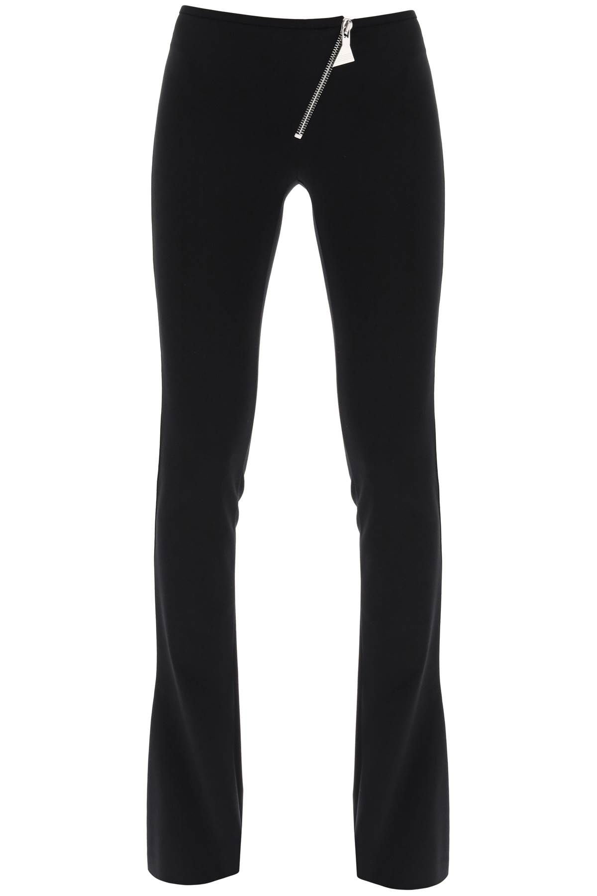 BOOTCUT PANTS WITH SLANTED ZIPPER - 1