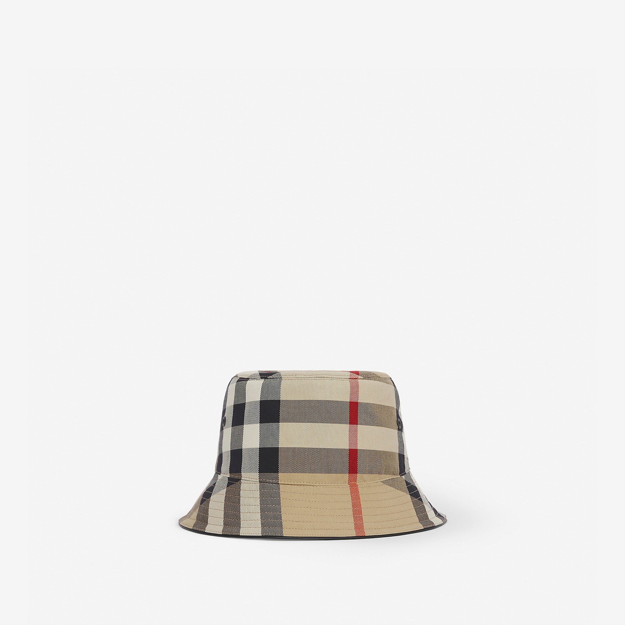 Check Cotton Bucket Hat - 1