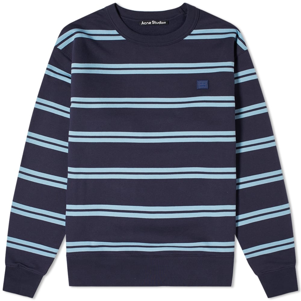 Acne Studios Fairview Stripe Face Crew Sweat - 1