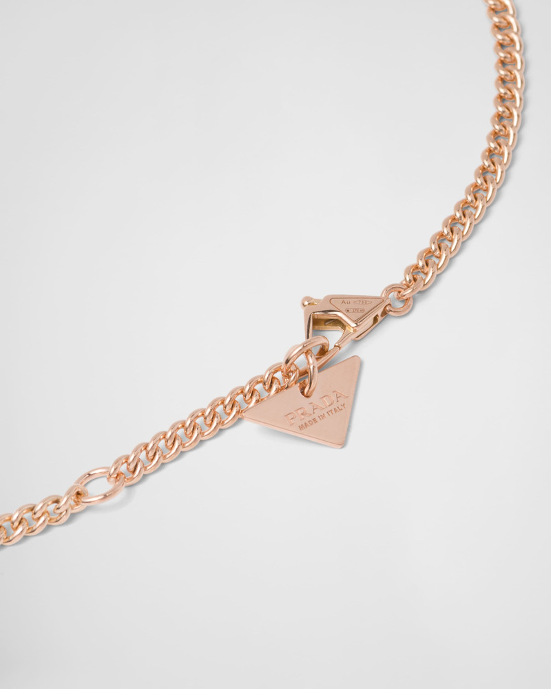 Eternal Gold pendant necklace in pink gold with diamonds 5