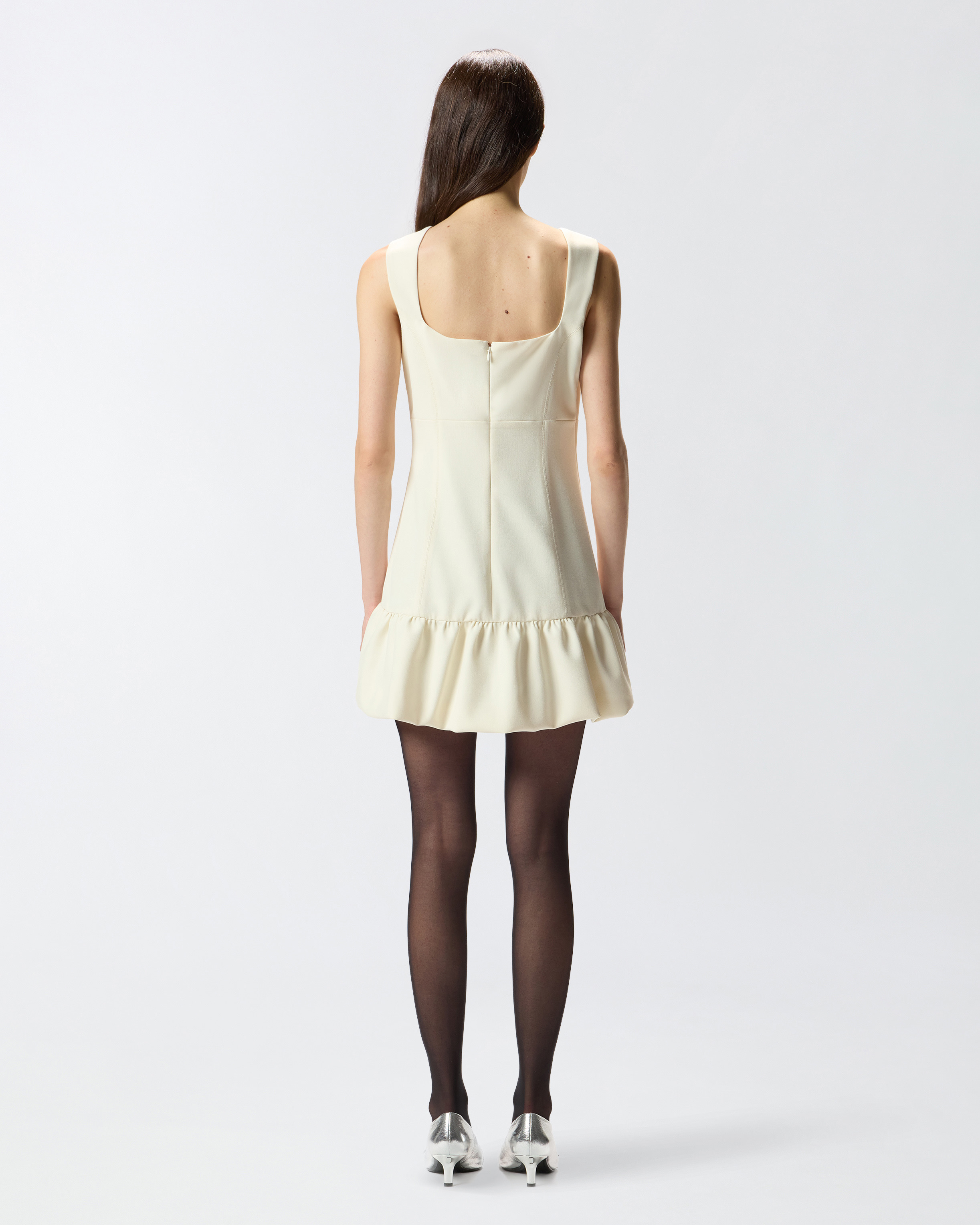 SHORT FLARED SLEEVELESS DRESS - 4