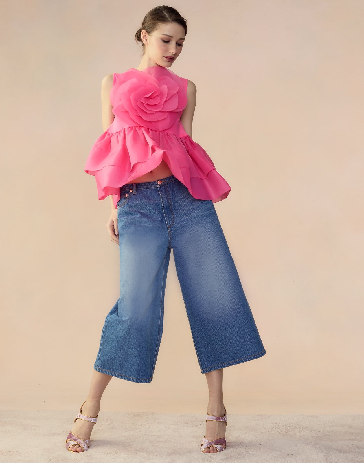 Chloe Organza Flower Top - 7