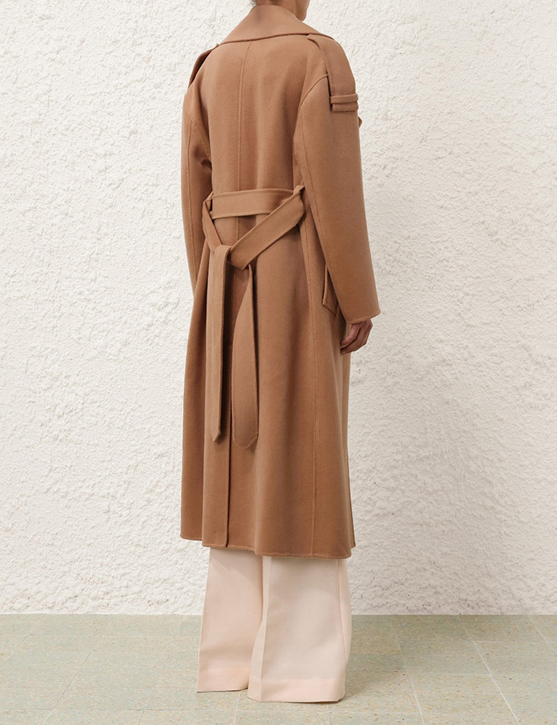 NATURA BELTED LONG COAT 4