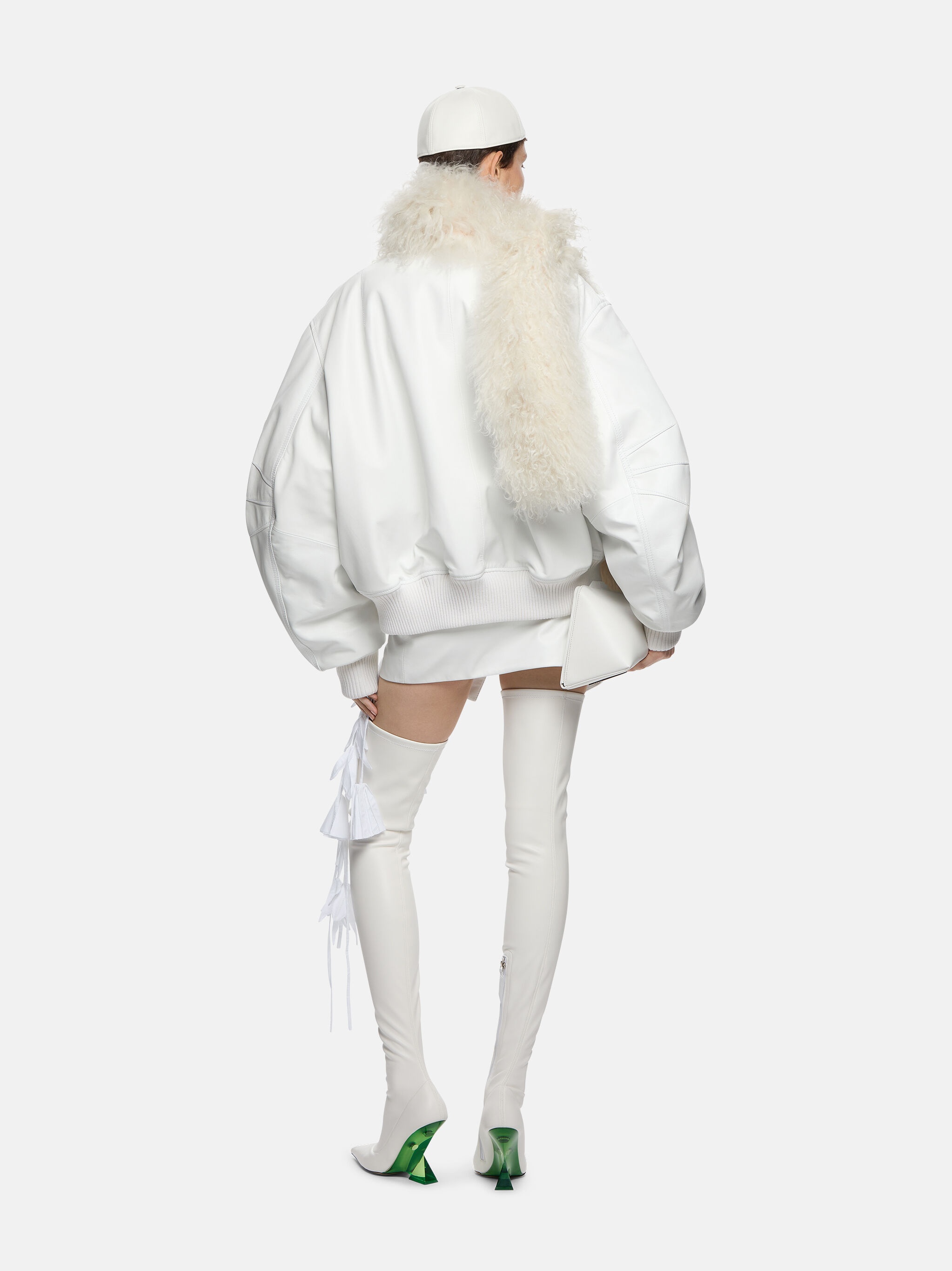 ''ANJA'' WHITE BOMBER - 3