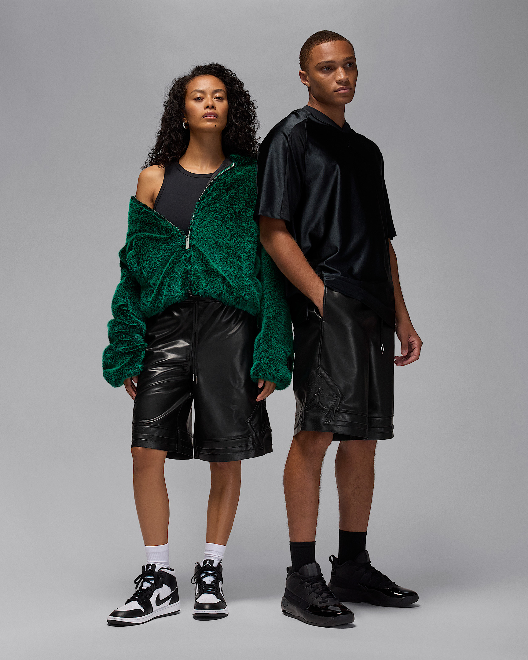 Air Jordan Men's Faux Leather Shorts - 9