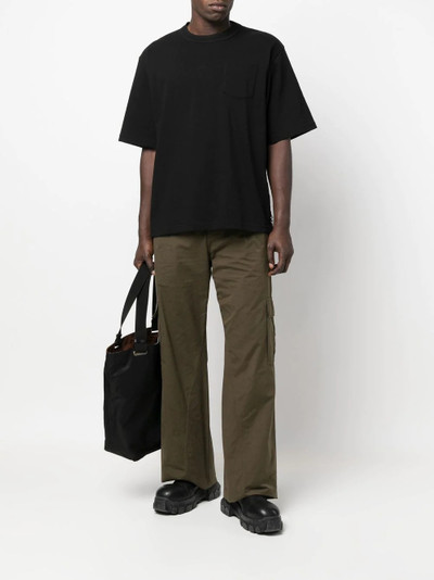 sacai crew neck short-sleeved T-shirt outlook