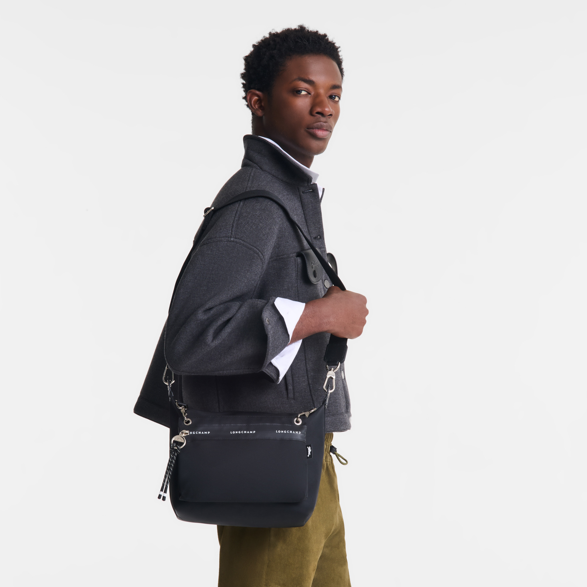 Le Pliage Energy S Crossbody bag Black - Canvas - 2
