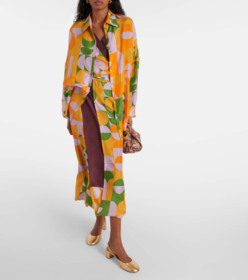 Gianvito Rossi Tivoli 45 metallic leather mules outlook