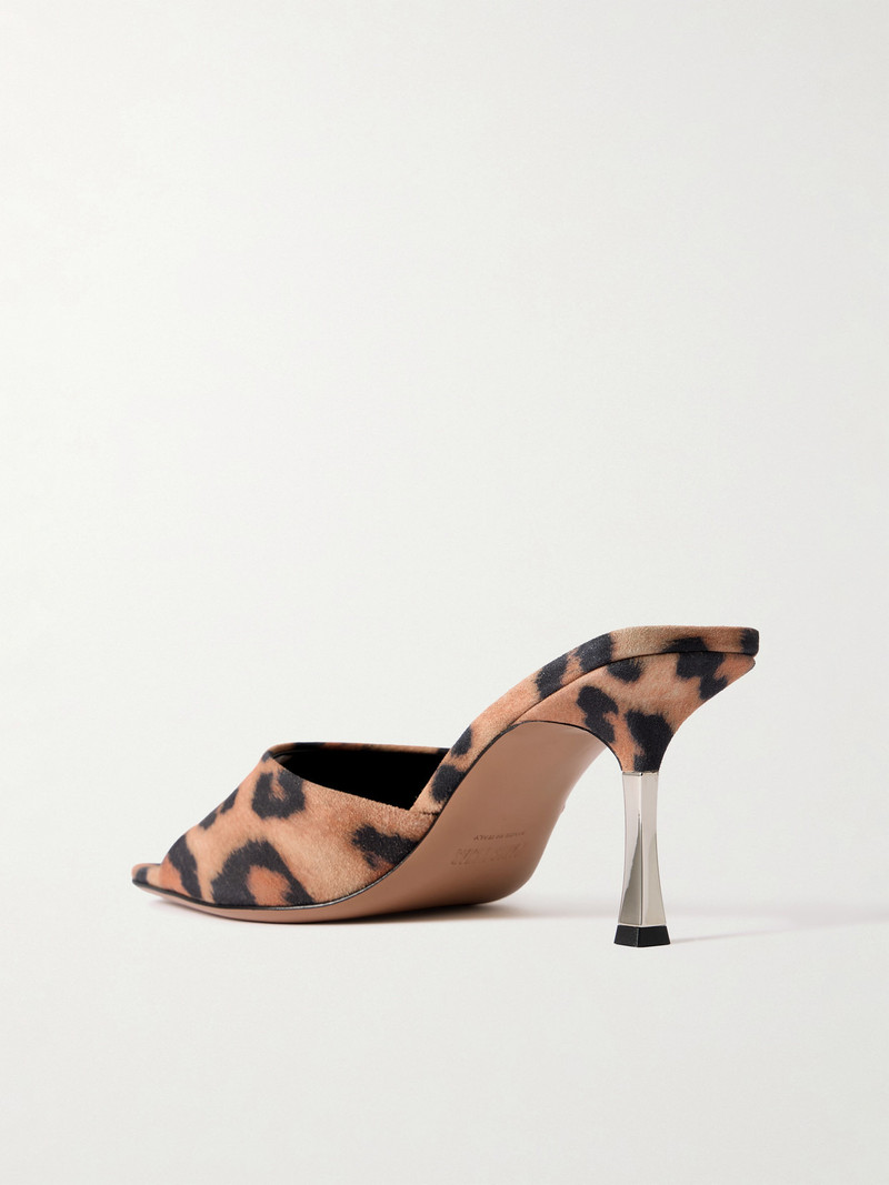 Lorena Leopard-print Suede Mules 3