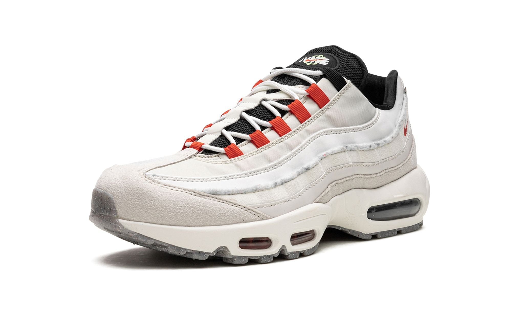 NIKE ☆ Air Max 95 SE ‘Double Swoosh’ Nike Air Max 95 SE Double Swoosh Light Bone Habanero Red Men
