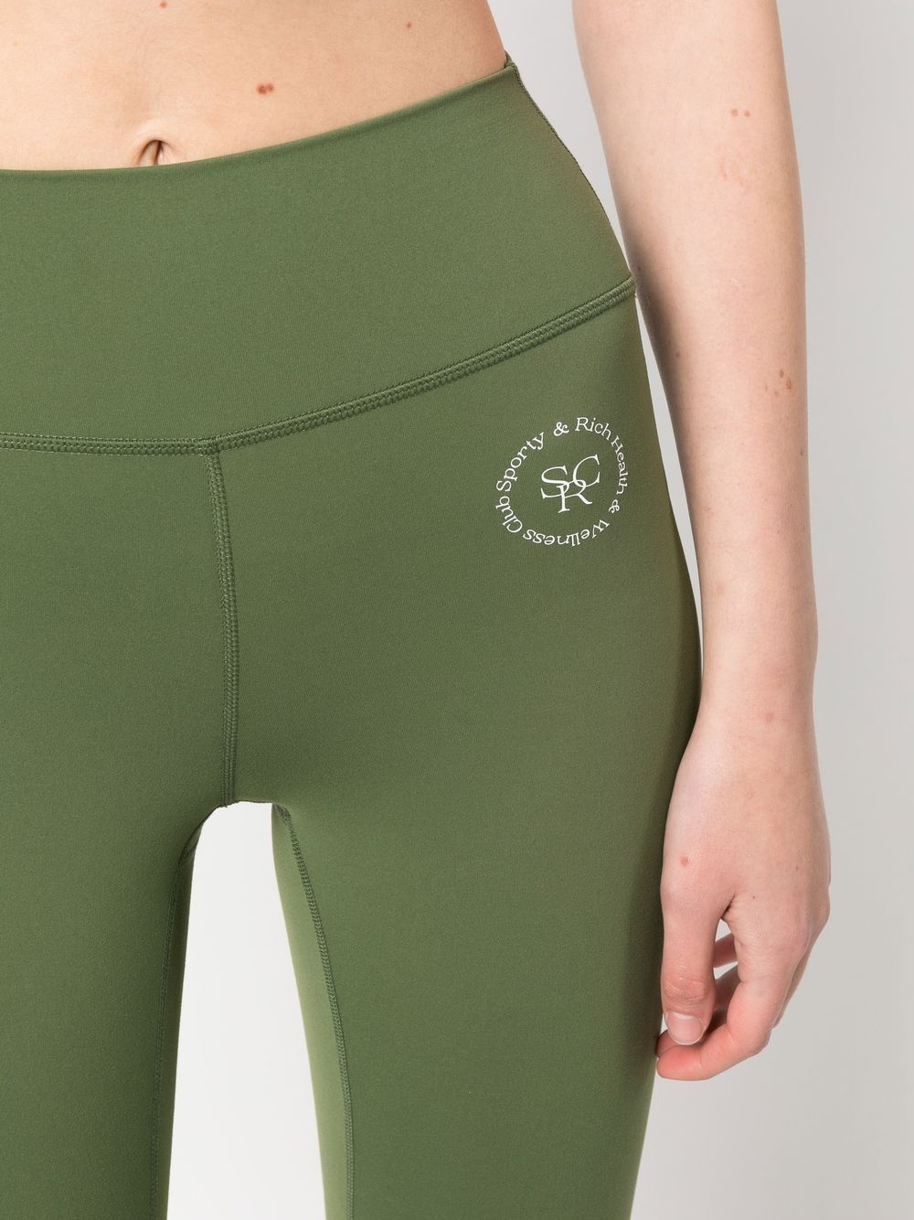 logo-print detail leggings - 5