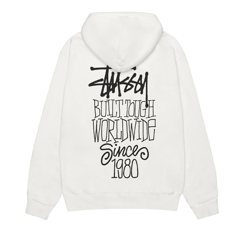 Stüssy Stussy Pigment Dyed Built Tough Hoodie 'Natural' outlook