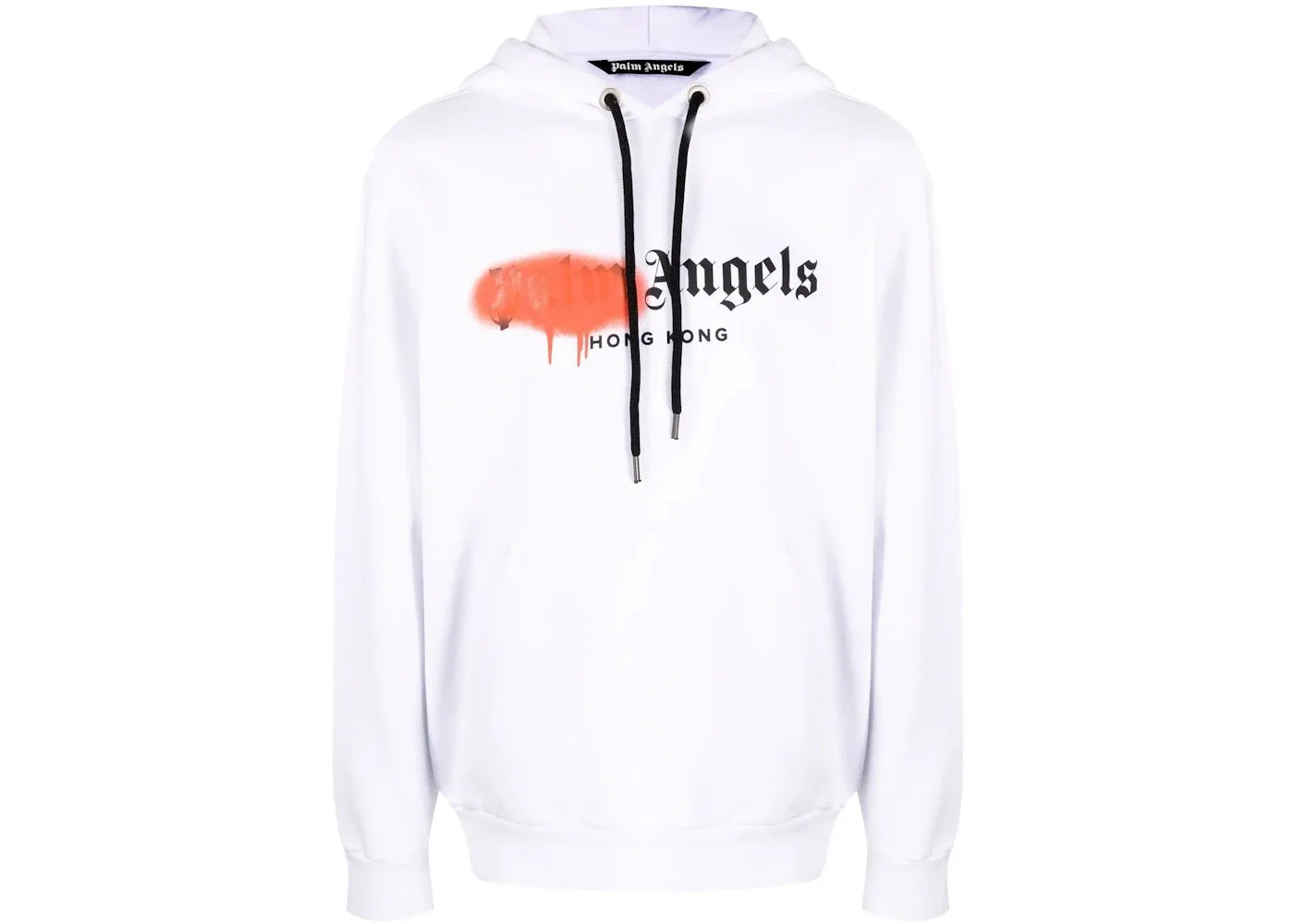 Palm Angels Hong Kong Sprayed Logo Sweatshirt White - 1